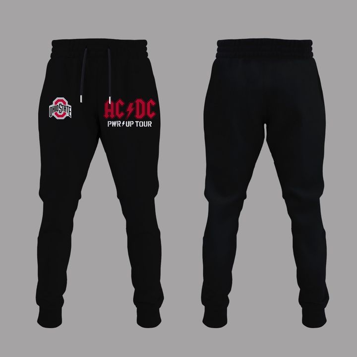 Hoodie AC/DC x Ohio State Buckeyes Football - Power Up Tour 2026 Hoodie