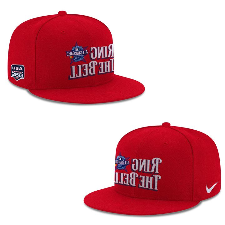 2026 MLB All-Star Game Ring The Bell Red Flat Brim Snapback Cap