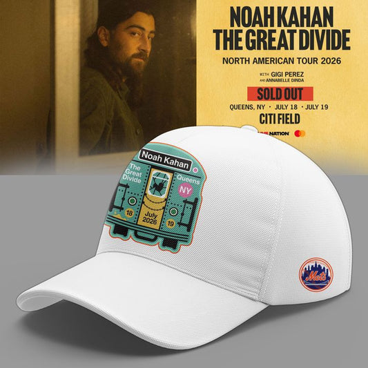 47. White Cap Noah Kahan x New York Mets - The Great Divide Tour 2026 Cap
