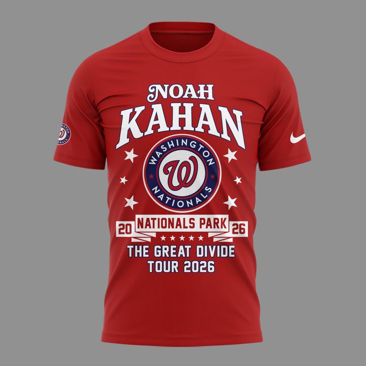 Special Shirt Noah Kahan x Washington Nationals - The Great Divide Tour 2026 T-Shirt
