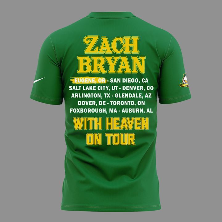 01. Pefect Shirt Zach Bryan x Oregon Football - With Heaven On Tour 2026 T-Shirt