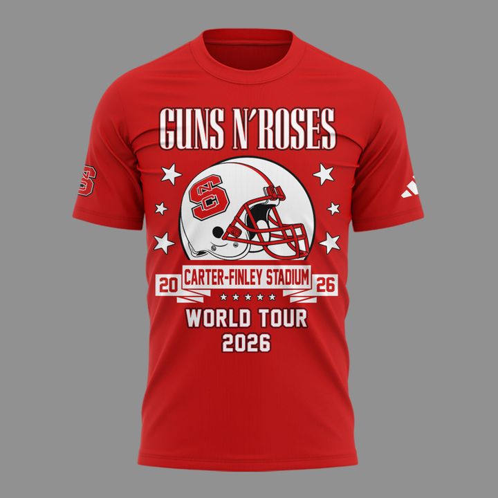 05. New Shirt Guns N' Roses x NC State Football - World Tour 2026 T-Shirt
