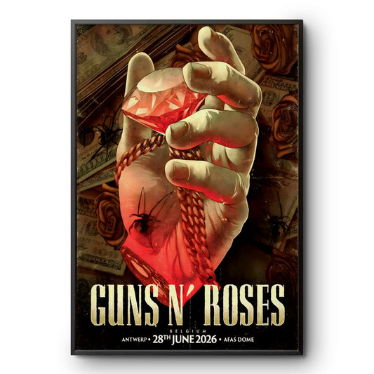 04.01. Guns N' Roses -Antwerp, Belgium - World Tour 2026 Poster