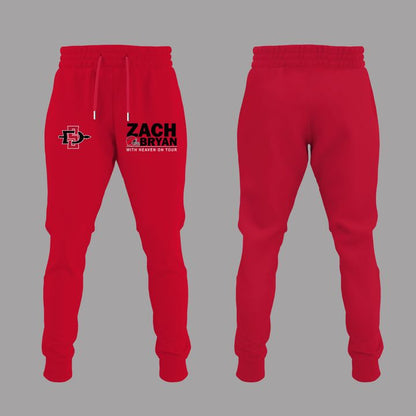 02.26. Limited Edition Zach Bryan x San Diego State Football - With Heaven On Tour 2026 Jersey