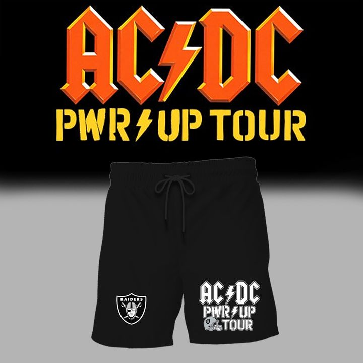 02.06. Perfect Black AC/DC x Las Vegas Raiders - Power Up Tour 2026 T-Shirt