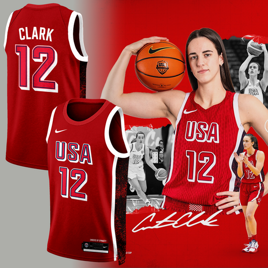 Caitlin Clark 12 USA Basketball Jersey 2026