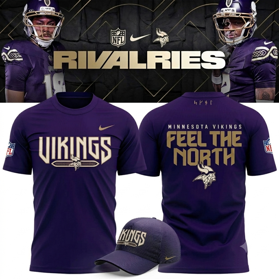 Unisex Purple Dynasty Minnesota Vikings 2026 Rivalries T-shirt