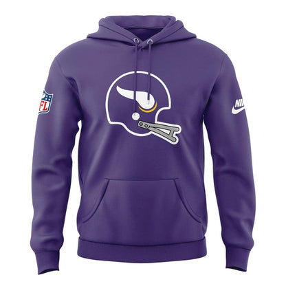Unisex Purple Dynasty Minnesota Vikings 2026 Throwback Hoodie