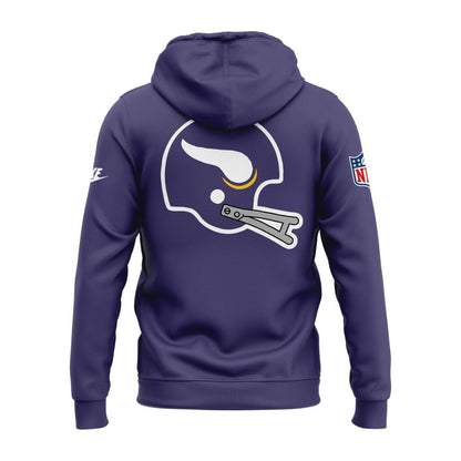 Unisex Purple Dynasty Minnesota Vikings 2026 Throwback Hoodie