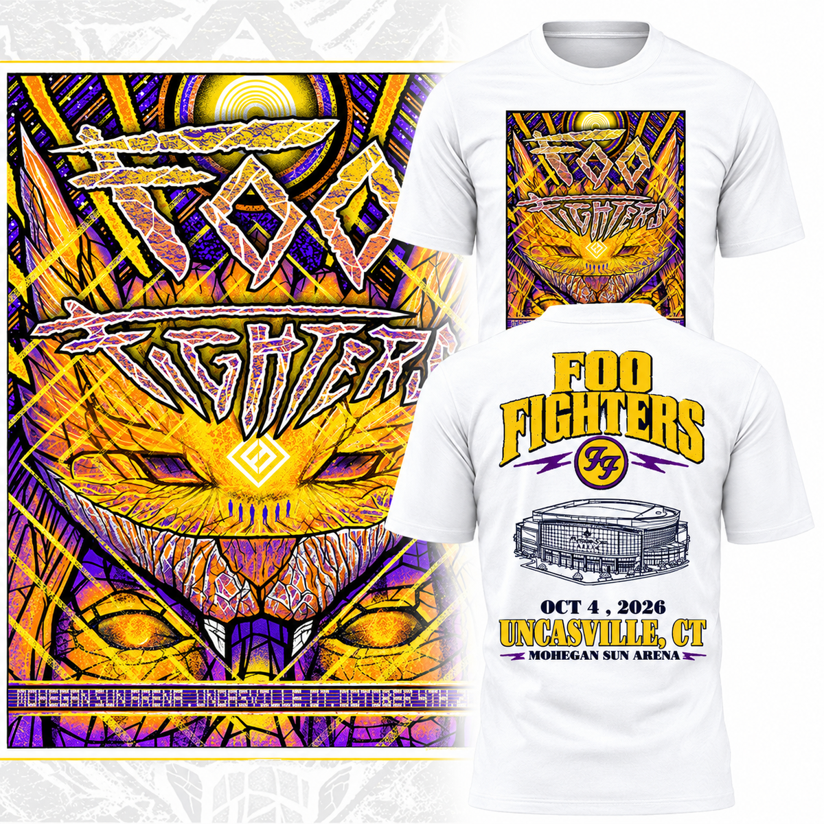 Foo Fighters Mohegan Sun Arena Uncasville CT 2026 Limited Edition T-Shirt_006