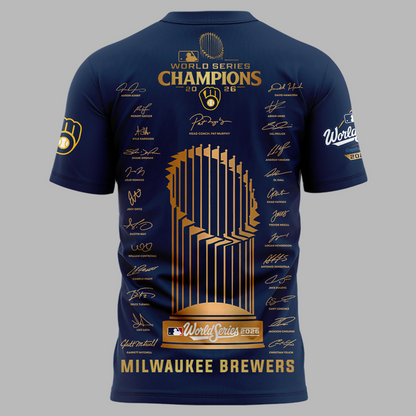 01.Milwaukee Brewers World Series Champions 2026 T-Shirt