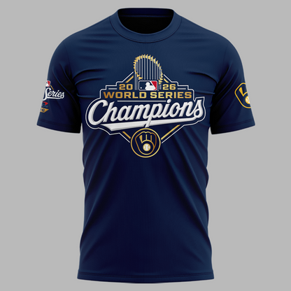 01.Milwaukee Brewers World Series Champions 2026 T-Shirt