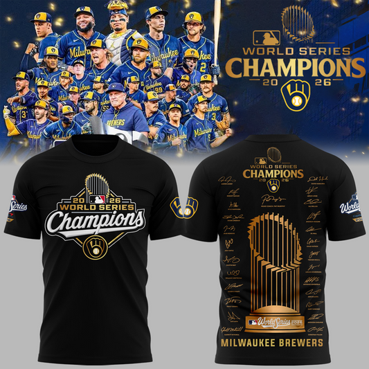 03.Milwaukee Brewers World Series Champions 2026 T-Shirt