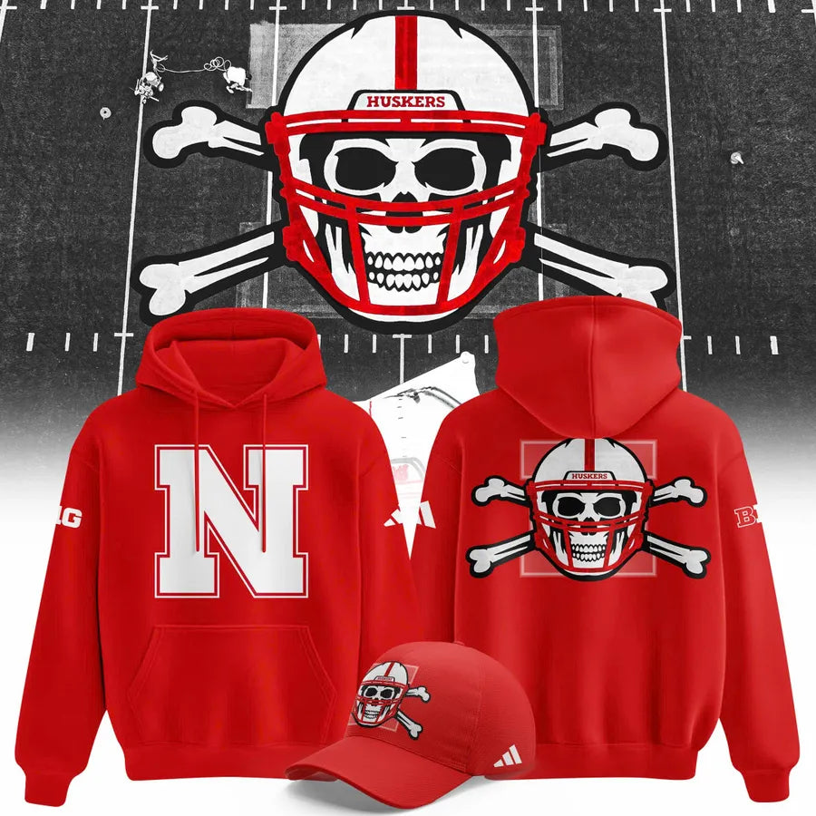 Nebraska Huskers x Day ☠️ Day Hoodie 2026