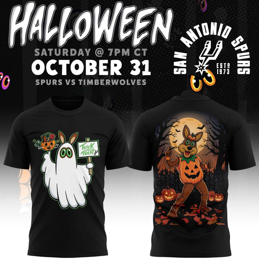 Unisex San Antonio Spurs 2026 Halloween Night Special T-shirt