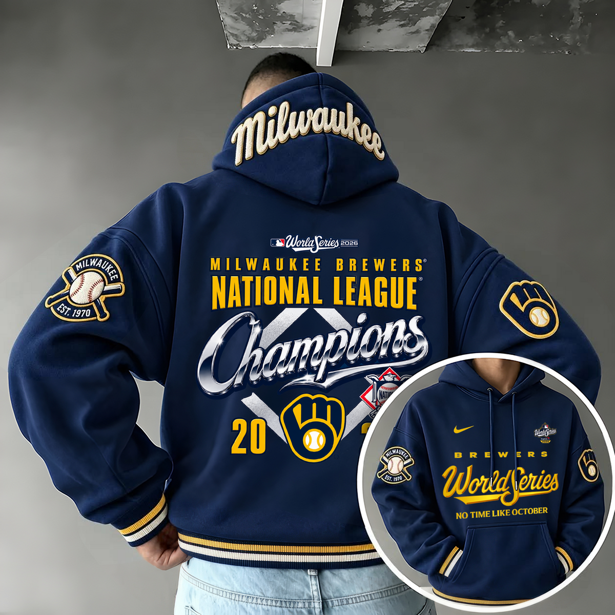 Limited Edition Milwaukee Brewers 2026 National League Champions Hoodie